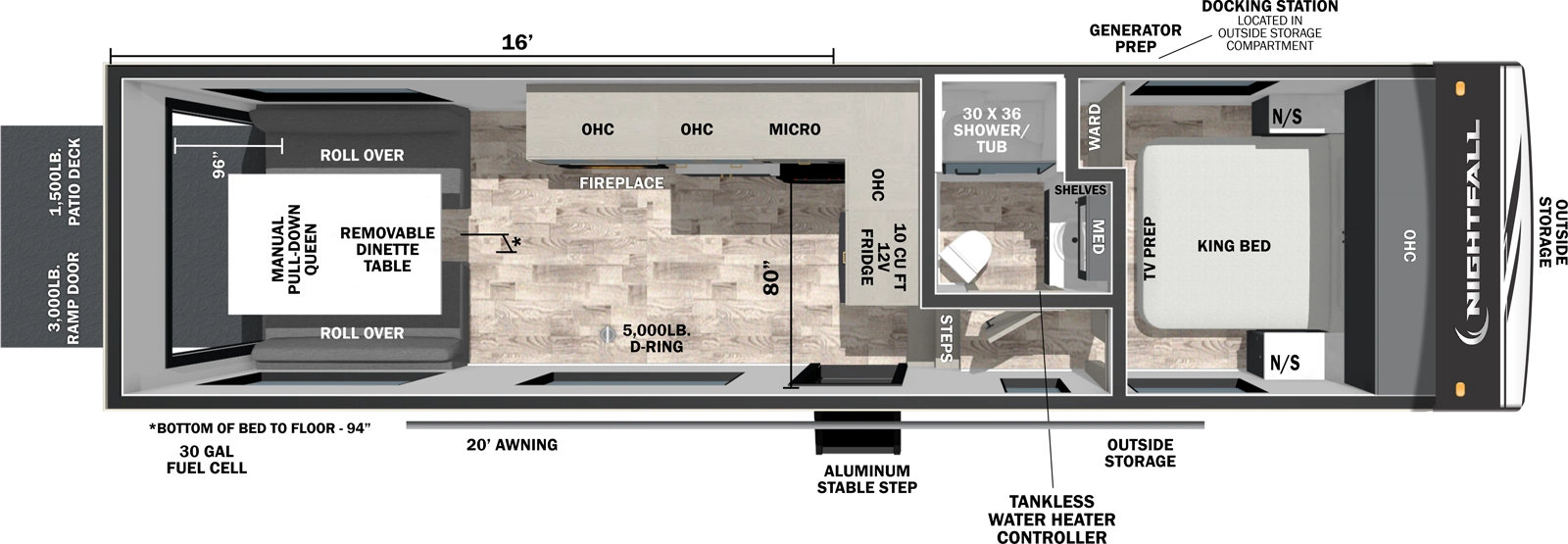 Nightfall 270N Floorplan